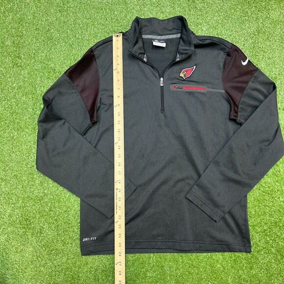 Arizona Cardinals Nike On Field Jacket Mens Small 1/4 Zip NFL Pullover - Picture 6 of 7